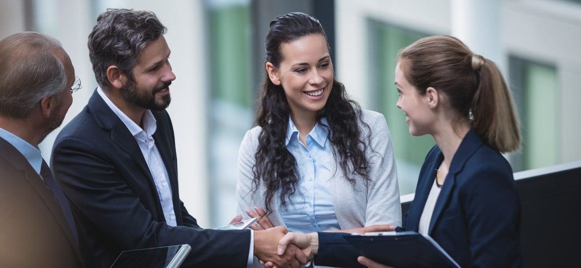 businesspeople-having-discussion-office